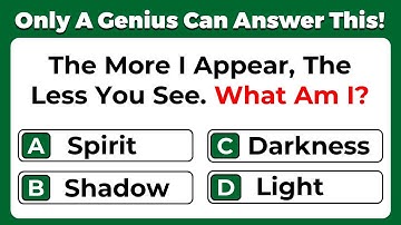 Riddles Quiz - CAN YOU PASS THESE 20 TRICKY RIDDLES WITH OPTIONS?