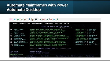 Automate Mainframes or terminal applications using power automate desktop.