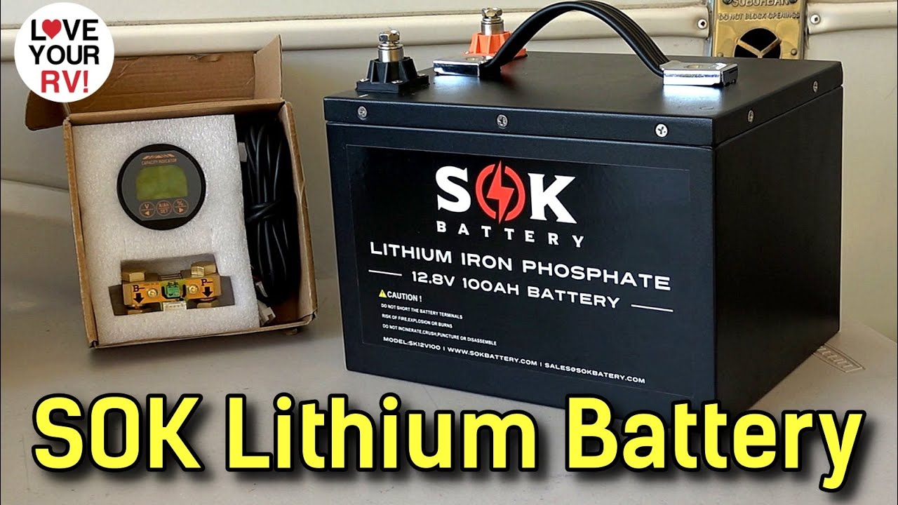 SOK 100Ah 12V LiFePO4 Deep Cycle Battery