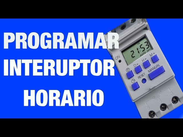 Programador horario digital semanal para iluminación