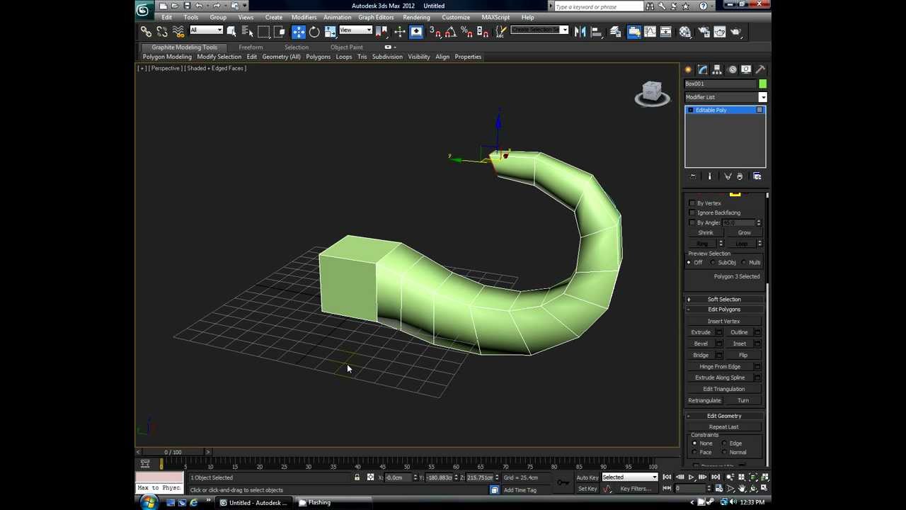 How to extrude a spline in 3ds max YouTube