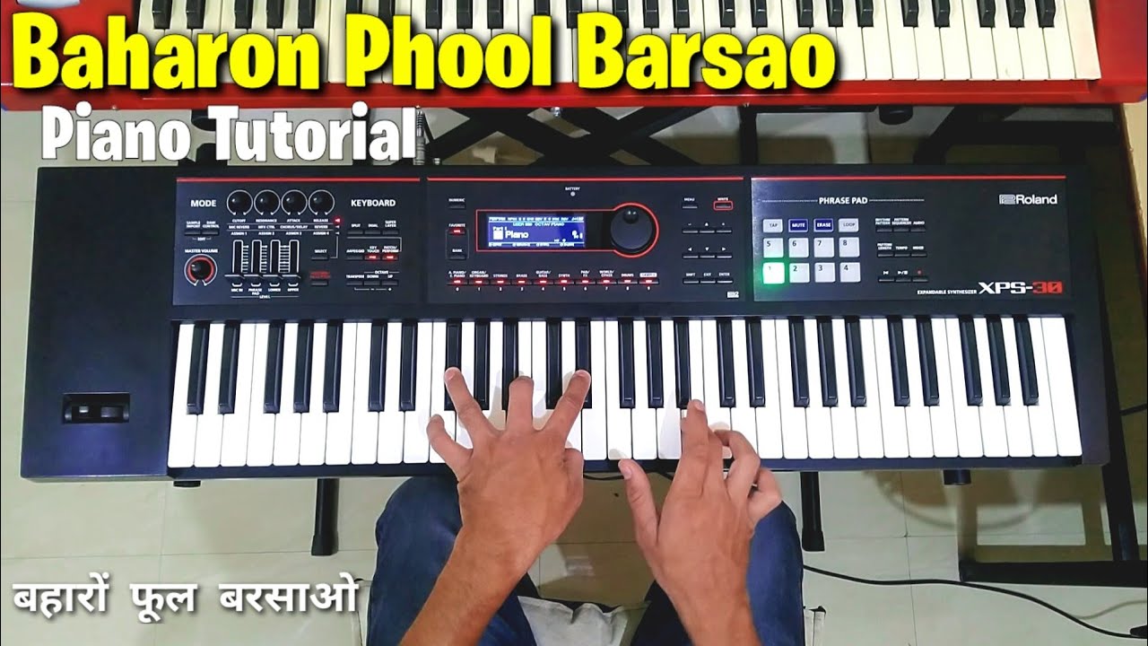 Baharon Phool Barsao Piano Tutorial (FULL SONG) | Keyboard Tutorials | बहारों फूल बरसाओ