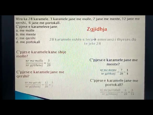 Matematikë 7 - Përmbledhje javore për konceptet e reja Mësuese: Elona Çela