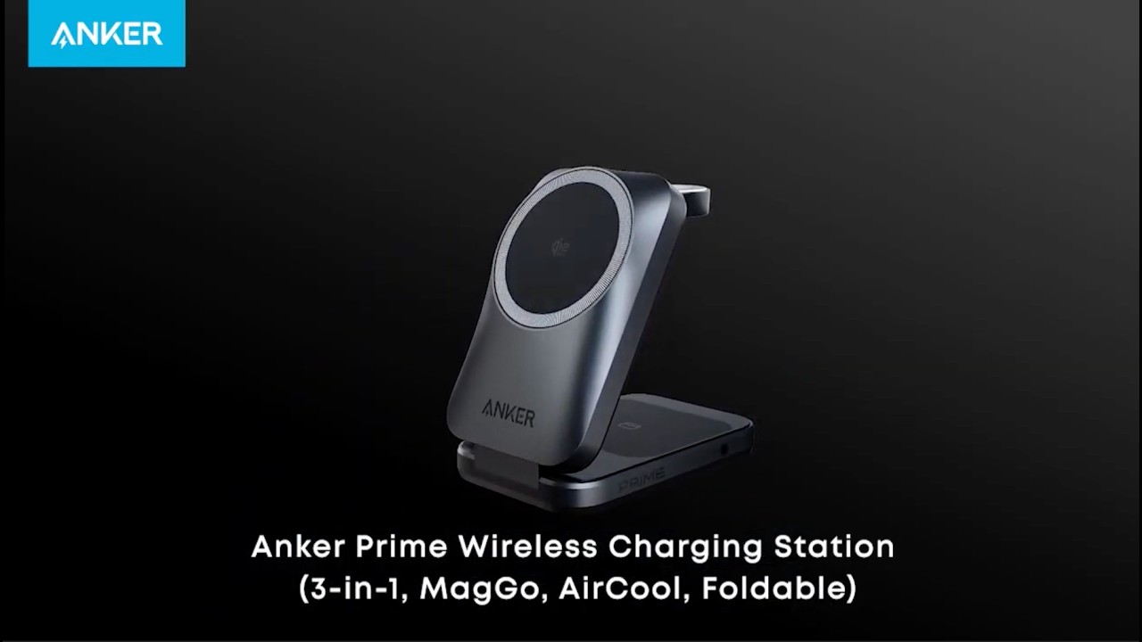 Anker Prime Wireless Charging Station (3-in-1, MagGo, AirCool 