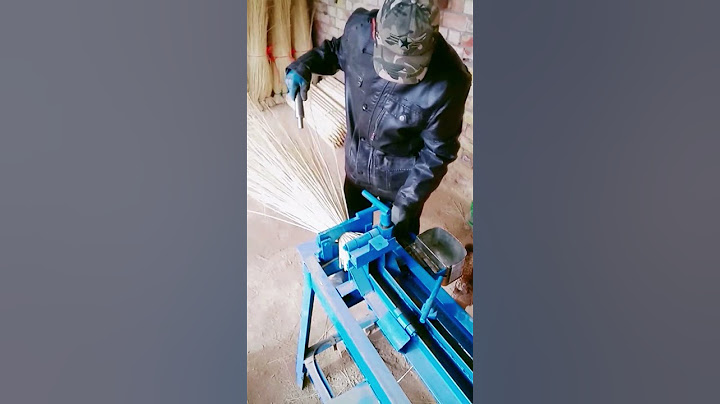 Broom manufacturing process- Good tools and machinery make work easy