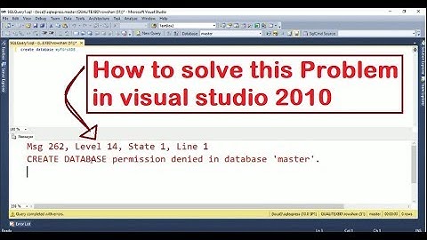 create database permission denied in database 