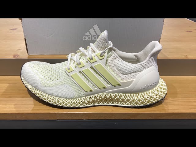 Adidas Ultra 4D (Core White/Almost Lime/Silver Metallic