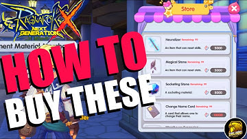 How to buy Magical Stone and Neuralizer / Ragnarok X: Next Generation / Use for Resetting