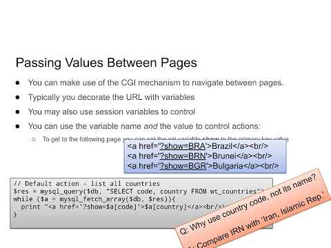 Web Technologies PHP #2 More PHP