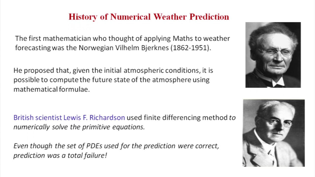 Mathematical methods involved in numerical weather prediction by Dr. Neena Joseph Mani - YouTube