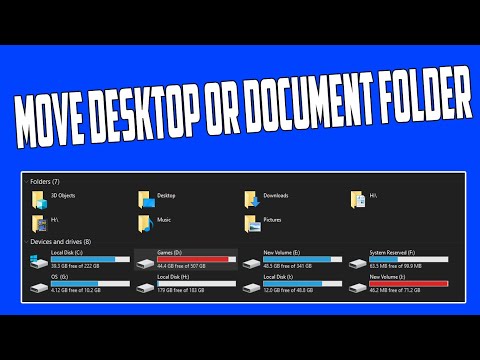 Video: How To Move Your Desktop To Another Drive