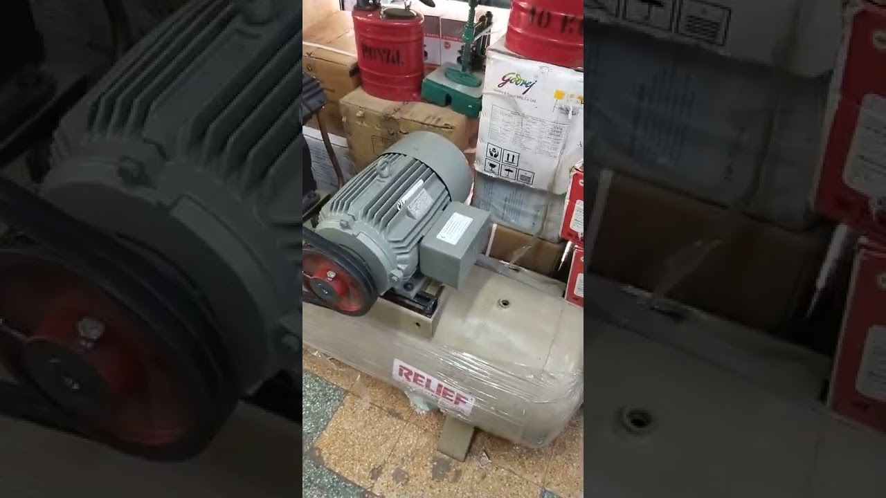 AIR|COMPRESSOR7.5HP|WITH5HP|CROMPTON GREAVES|SINGLE PHASE|ELEMOTOR|TANKSIZE18X72|CON6356622681GUJ