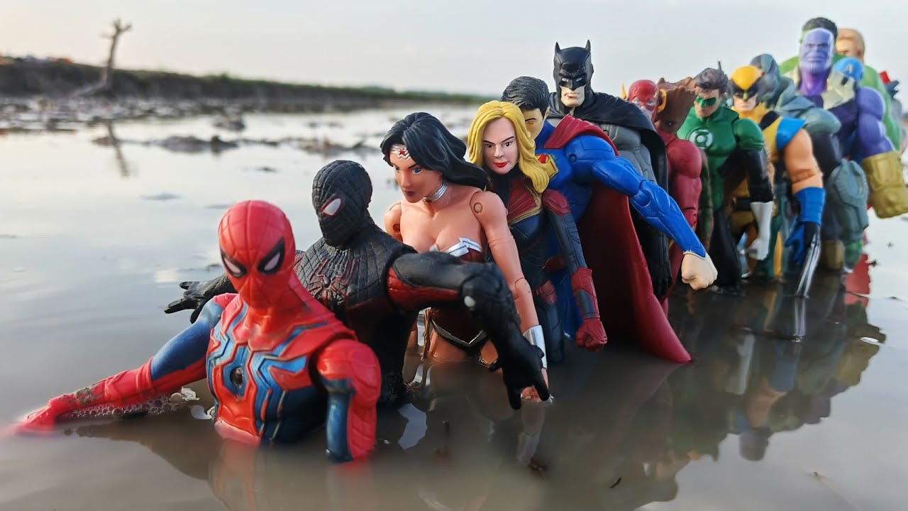 MISSION AVENGERS SUPERHERO MARVEL SPIDER-MAN, HULK, CAPTAIN AMERICA, THOR, IRON MAN, VENOM, THANOS