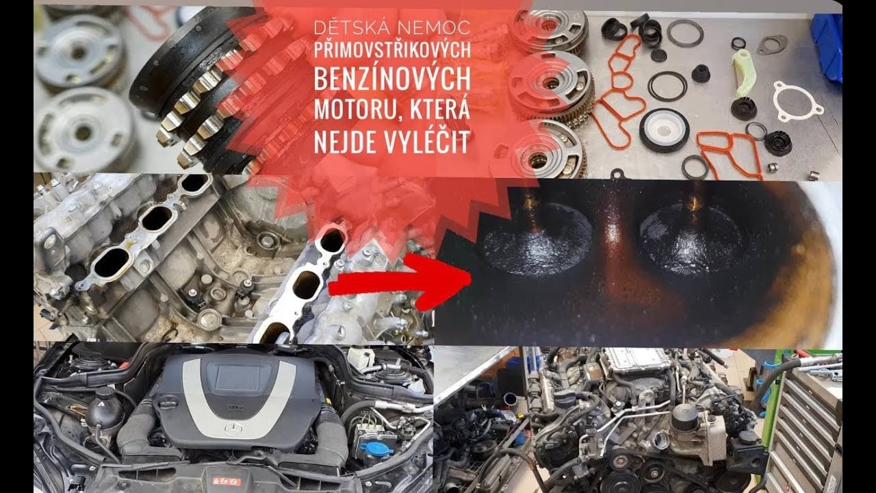 Dětská nemoc přimovstřikových benzínových motoru, která nejde vyléčit / Oprava E350CGI M272 W212