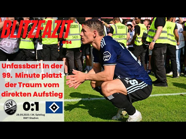 Scholle's Blitzfazit zum Spiel | SV Sandhausen 0:1 HSV | 34. Spieltag Saison 2022/2023 | #94
