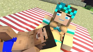 The minecraft life of Alex and Steve : Best Love story  - Minecraft animations cartoon