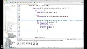 Java Minesweeper Adding Flag Behavior