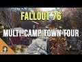 Fallout 76: Relly's Town | Multiple Base CAMP | Build Tour