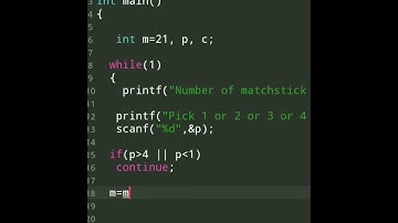Matchstick game using c language||#c