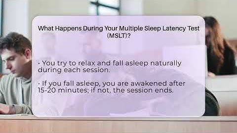 What Happens During Your Multiple Sleep Latency Test (MSLT)? - Sleep Apnea Support Network