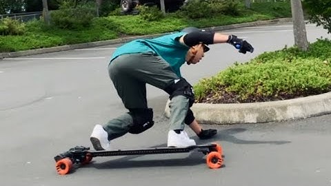 Learning To Slide on Electric Longboard | Day 1 | Evolve GTR 2