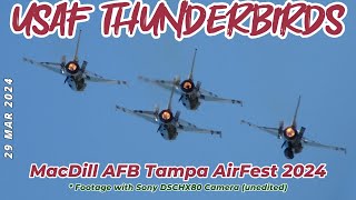 USAF Thunderbirds F16 | Tampa AirFest 2024 #thunderbirds