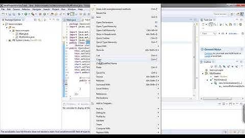 Java Programming In Eclipse | 5 Add of an ActionListener