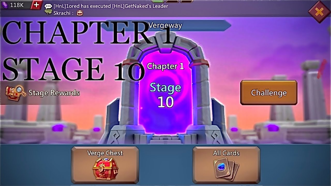 VERGEWAY Chapter 1 Stage 10 | Lords Mobile - YouTube