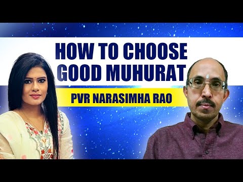 HOW TO CHOOSE BEST MUHURAT | Signification of Panchang | BY PVR NARASIMHA RAO | VEDIC ASTROLOGY