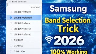 Samsung Band Selection Trick 2026 | 100% Working | Boost Internet Speed 🔥 #band #selection #samsung