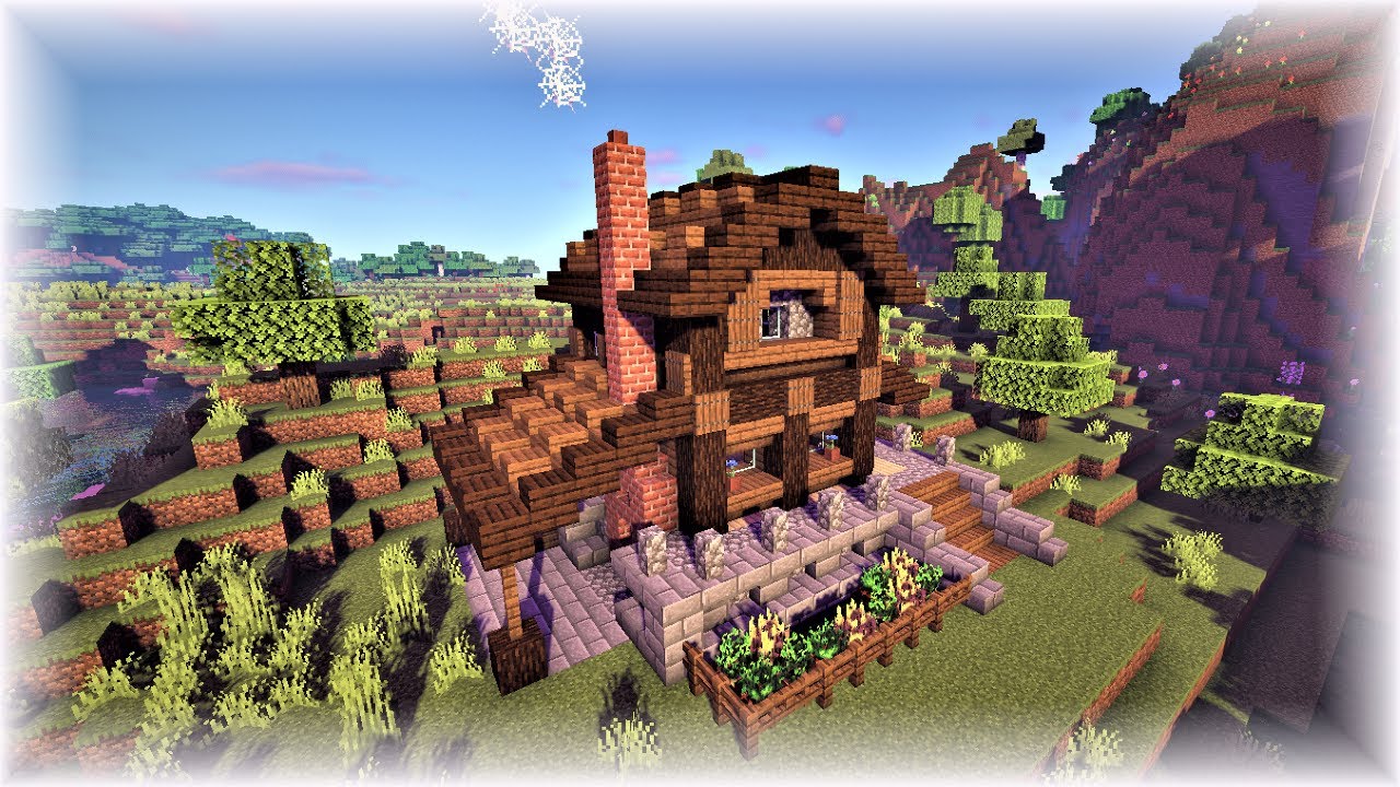 Wooden Starter House - Minecraft Build Timelapse - YouTube