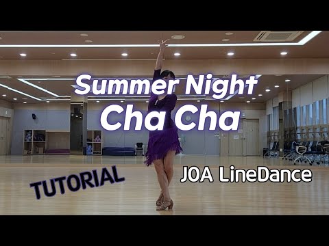 Summer Night Cha Cha LineDance (Tutorial)(Beginner)#평택조아라인댄스설명 #초급라인댄스