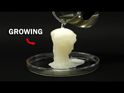 Using vinegar to grow a weird tower