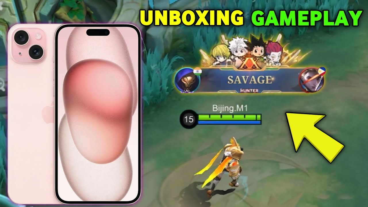 I BOUGHT iPHONE 15 PLUS!! (UNBOXING + GAMEPLAY) - Aniel ML ALDOUS GAMEPLAY!