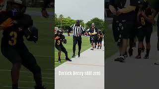Derrick Henry stiff arm 💪🏿💪🏿 #derrickhenry #stiffarm #youthfootball #aswan #football #sports