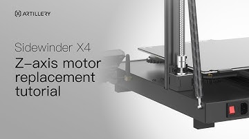 Artillery Sidewinder X4 | Z-axis motor replacement tutorial