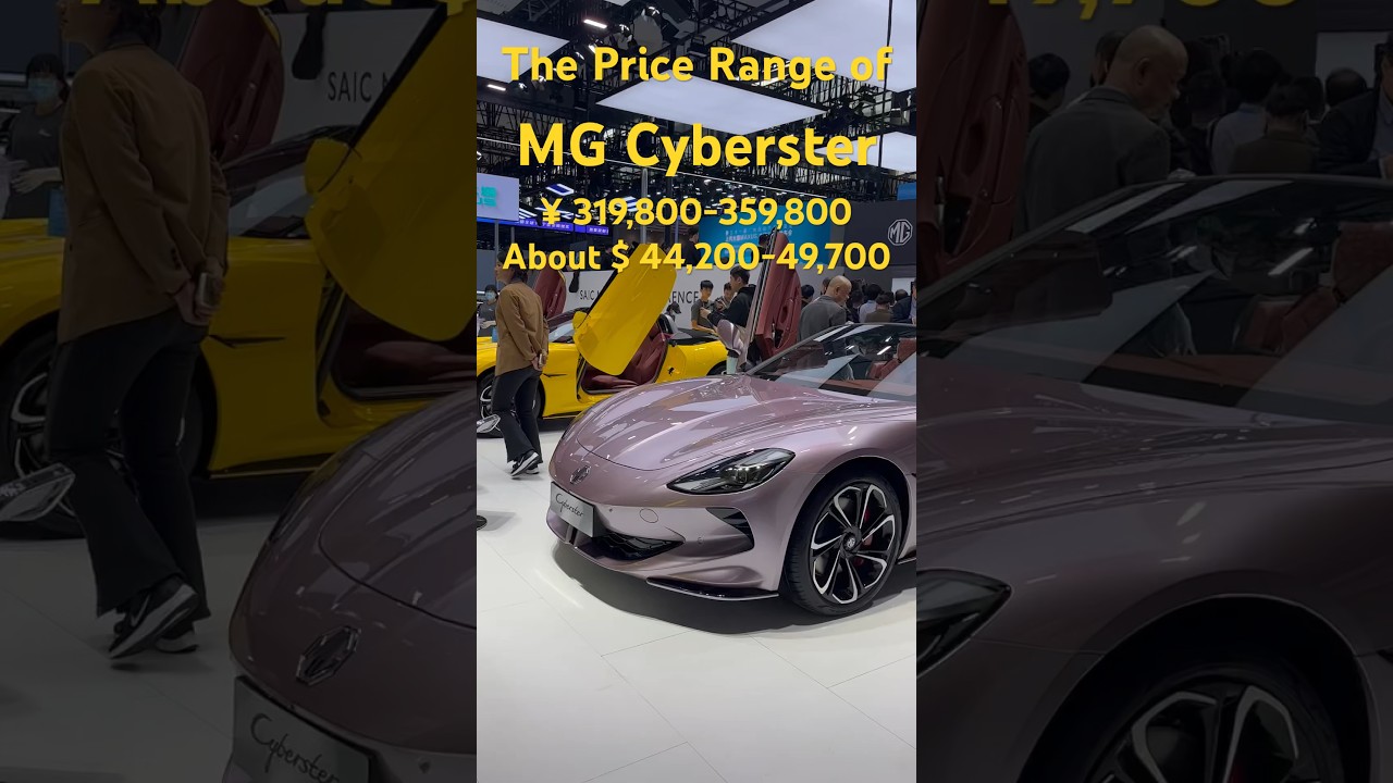The price range of MG Cyberster 