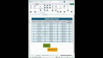 Excel Filter Magic with 1 Click! 🧙 | Hidden Slicer Hack Revealed #Shorts #exceltips #worksmarter