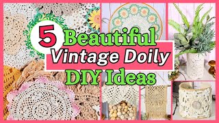 MUST SEE DIYs Using Vintage Crochet Doilies, You DON'T want to miss this!! screenshot 2