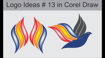 Create Logo ideas # 13 and use Mesh fill tool in Corel Draw 2019 tutorial by, Amjad