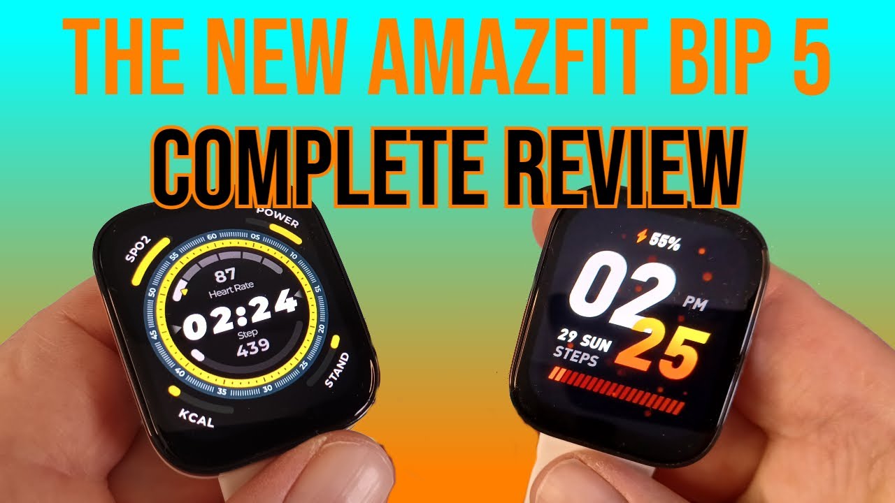 Complete Review of the new Amazfit Bip 5 Smart Watch! Does it