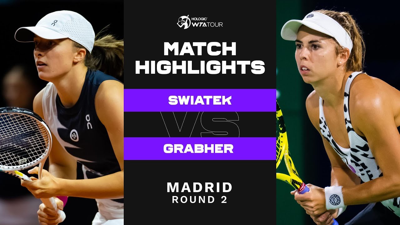 Iga Swiatek vs. Julia Grabher | 2023 Madrid Round 2 | WTA Match Highlights
