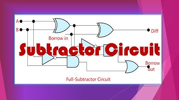 Class-XII (WBCHSE) Computer Application:  Subtractor Circuit