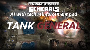 SWG VS 3 Tank generals with Tech Reinforcement Pad  Generals Zero Hour  MOD Long range artillery.