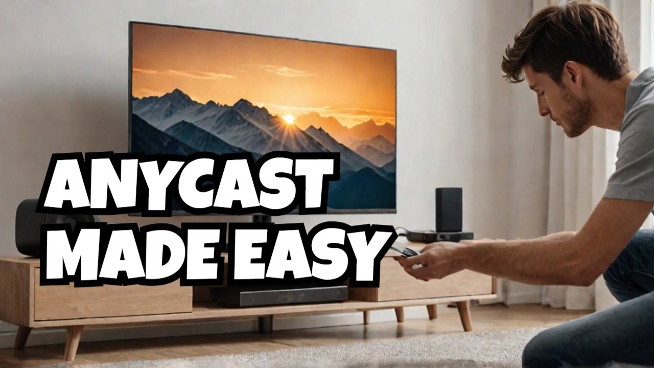 Display wirelessly to TV using AnyCast M2 Plus Mini Wi-Fi