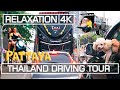 Relaxing 🇹🇭 4K Driving Tour: Jomtien Beach, Dongtan Beach &amp; Pratamnak MotoRbike tour Thailand