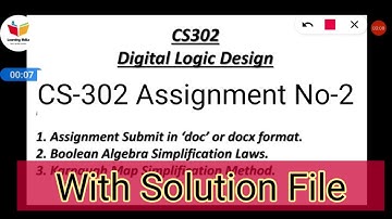 CS302 Assignment No2 Solution File Spring 2020|CS302 Latest Assignment Solution File Spring December