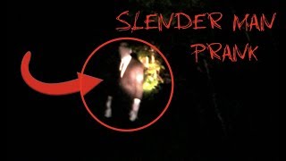 SLENDER MAN PRANK! ON FUNNYMIKE & CREW!!