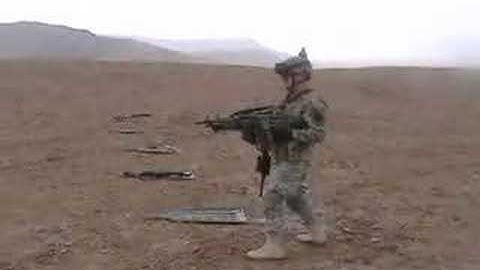 Army Soldier dual-wields some M249