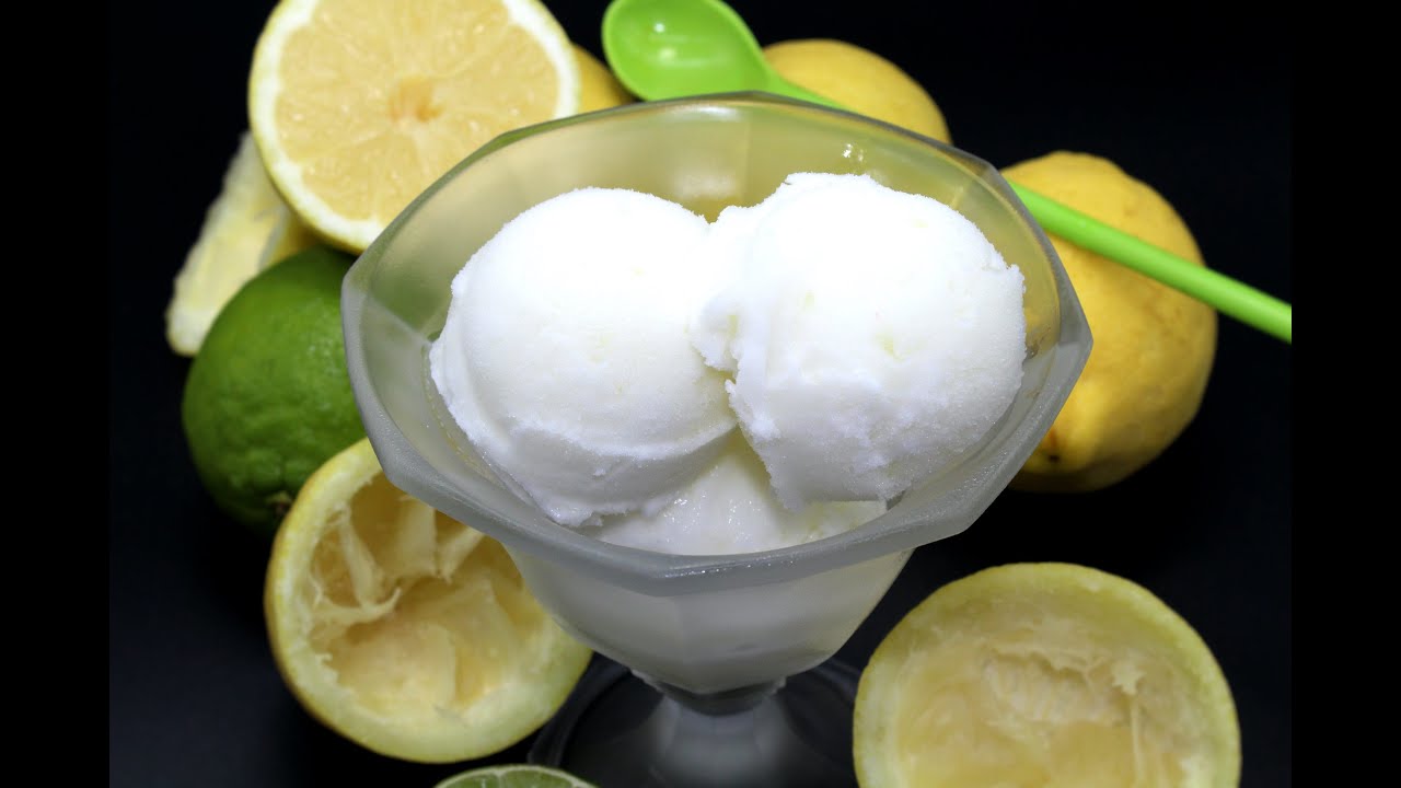 Sorbet citron Glace au citron avec ou sans sorbetière YouTube